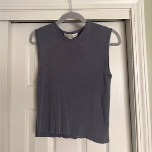 Jones New York Charcoal Muscle Tee